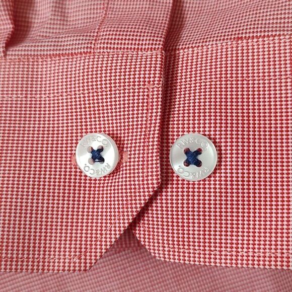 Men's RW&Co. Size XL (17-17.5) Tailored Fit 100% Cotton Long Sleeve Dress‎ Shirt - Picture 7 of 13